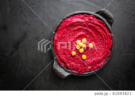 Beet red hummus Beet red hummus 61093821