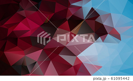 vector abstract irregular polygon background red 61095442