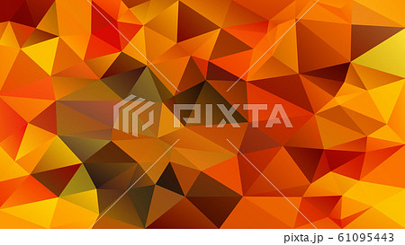 vector abstract polygon background orange 61095443