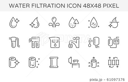 water filtration icon 61097376