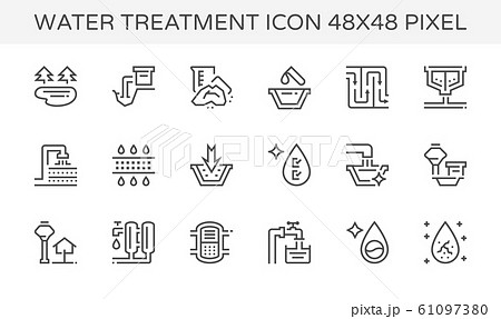 water treatment icon water treatment icon 61097380