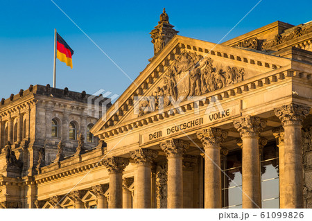Berlin Reichstag at sunset, Germany Berlin Reichstag at sunset, Germany 61099826