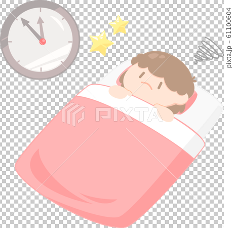 睡眠不足のイラスト素材