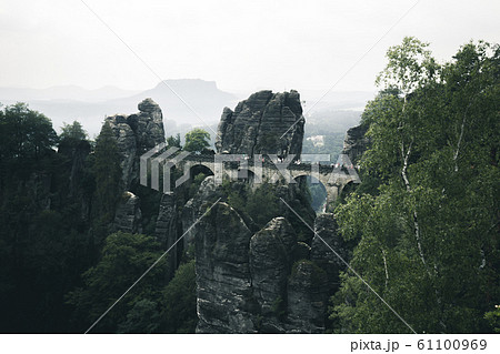 Bastei Bridge in Saxon Switzerland National Park, Saxony, Germany Bastei Bridge in Saxon Switzerland National Park, Saxony, Germany 61100969