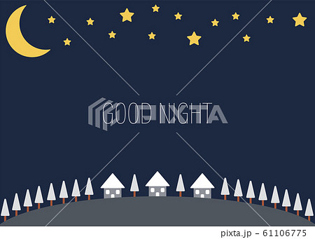 夜景フレームのイラスト素材 61106775 Pixta