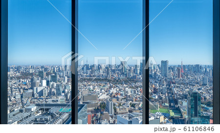 都市風景 スクランブルスクエア45F室内展望台からの眺め 都市風景 スクランブルスクエア45F室内展望台からの眺め 61106846