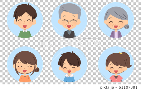 Family icon smile - Stock Illustration [61107391] - PIXTA