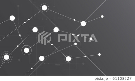 Abstract geometric connect lines and dots.Simple technology graphic background.Illustration Vector design Network and Connection concept. 61108527