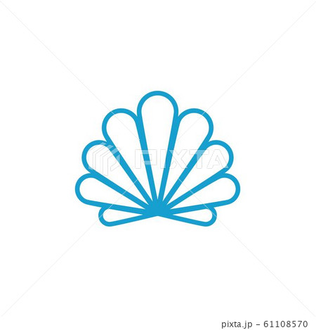 Shell Vector Icon Illustrationのイラスト素材