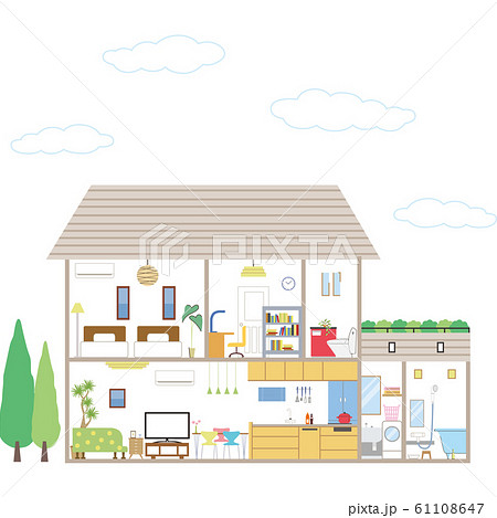 一戸建ての間取り 61108647