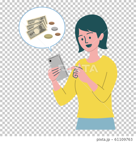 Smartphone Mobile Money Women Smartphone Mobile Money Women 61109763