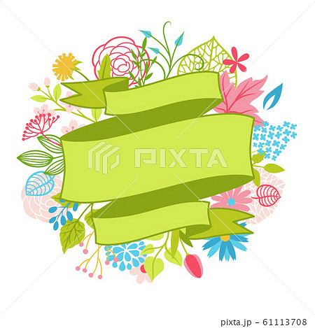 Background with spring flowers. 61113708