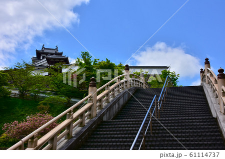 福知山城　昇龍橋からの天守 61114737