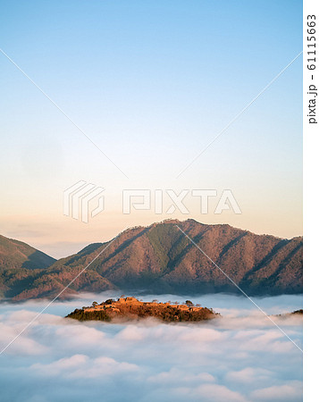 立雲峡から見る竹田城跡の雲海 61115663