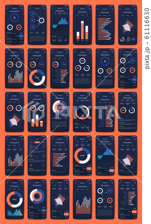 Modern infographic vector elements for business 61116630