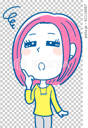 圖庫插圖：擔心苦惱擔心 61118067