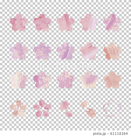 桜の花 ワンポイント テクスチャ色々 61118164