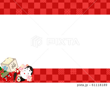 背景-節分-豆まき-恵方巻 61118189