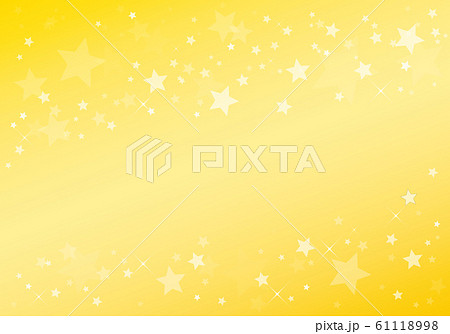 黄色の星柄背景のイラスト素材