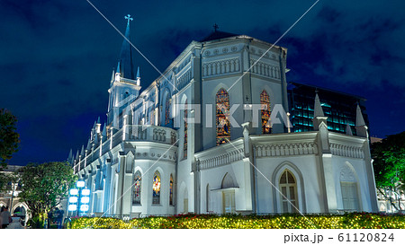 シンガポール・チャイムス夜景 (CHIJMES) シンガポール・チャイムス夜景 (CHIJMES) 61120824