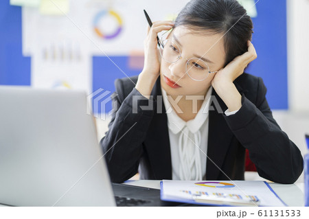 business woman, stress, tired 61131533