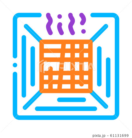 Service Air Conditioner Vector Thin Line Icon 61131699