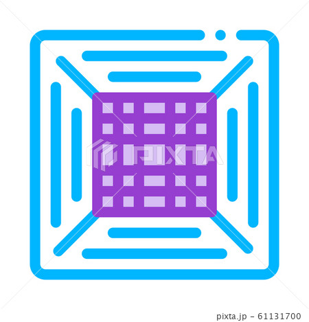 Office Climate Conditioner Vector Thin Line Icon Office Climate Conditioner Vector Thin Line Icon 61131700