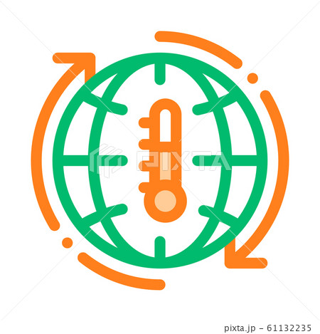 High Temperature Problem Vector Thin Line Icon 61132235