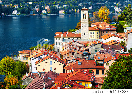 Torno village on Lake Como, Lombardy, Italy 61133088