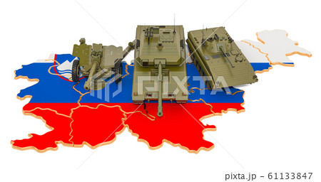 Combat vehicles on Slovenian map 61133847