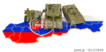 Combat vehicles on Slovak map 61133848