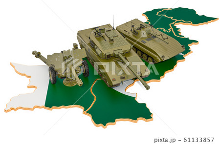 Combat vehicles on Pakistani map 61133857