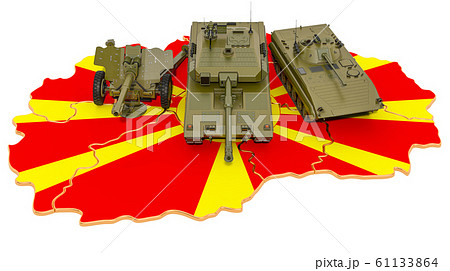Combat vehicles on Macedonian map 61133864