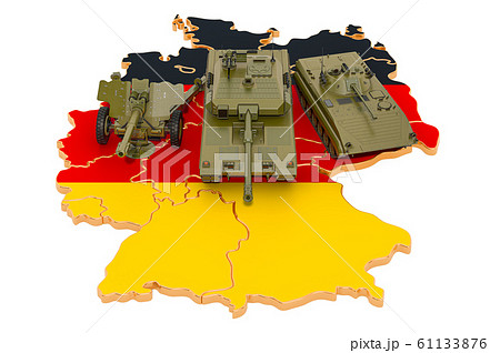 Combat vehicles on German map 61133876