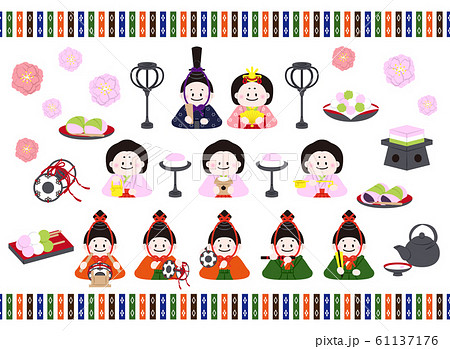 ひなまつりのイラスト素材