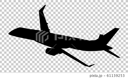 飛行機 旅客機のシルエット Mrj スペースジェット03のイラスト素材