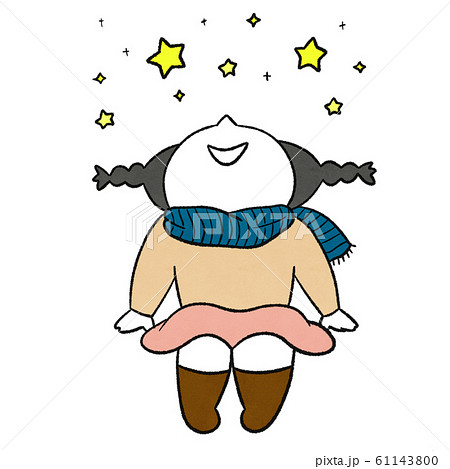 星を見るのイラスト素材