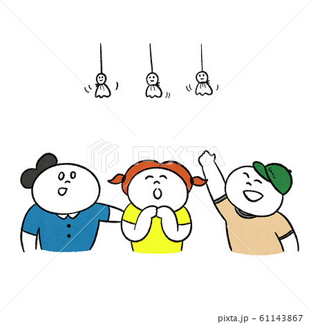 てるてる坊主にお願い てるてる坊主にお願い 61143867