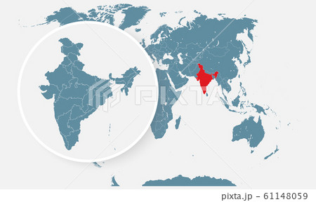 Vector template India country map divided on state 61148059
