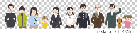 人物　複数　老若男女 61148556