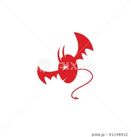 devil logo vector templateのイラスト素材 [61148912] - PIXTA
