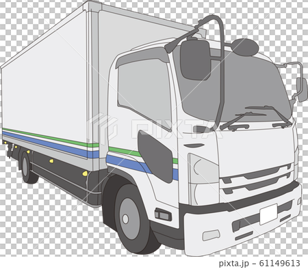 トラックのイラストのイラスト素材