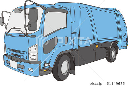 Garbage Truck Illustration Stock Illustration