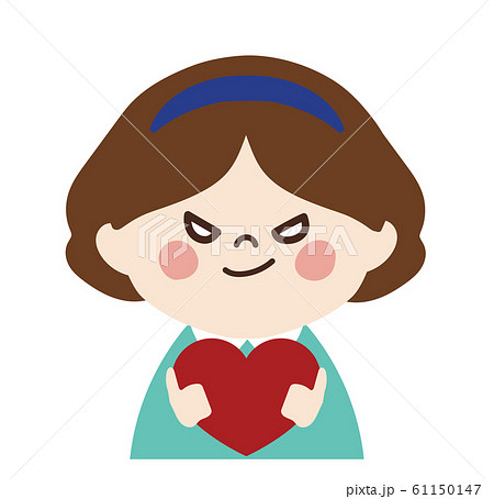 小さい女の子 たくらみ顔 愛 のイラスト素材 61150147 Pixta
