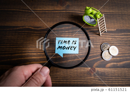 Time is money. Job planning, development, management and service concept Time is money. Job planning, development, management and service concept 61151521