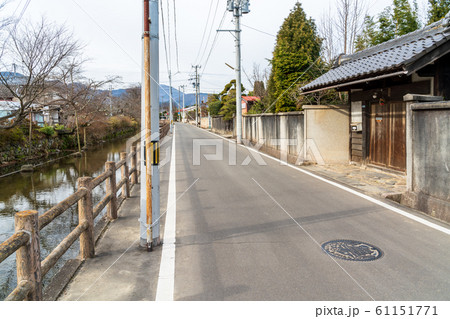 城下町の風景　沢端川　宮城県白石市 61151771
