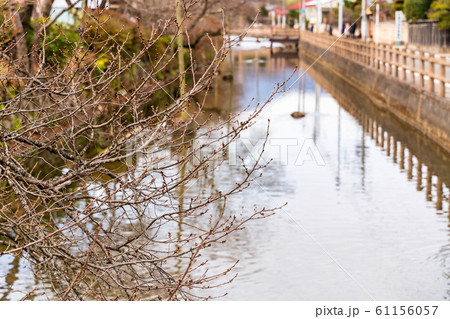 城下町の風景　沢端川　宮城県白石市 61156057