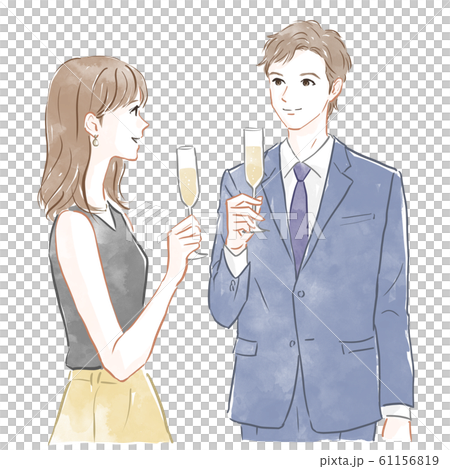 Man and woman with glasses 61156819