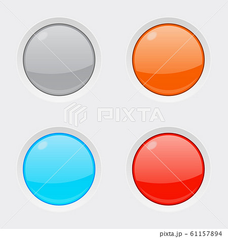 Round colored web buttons 61157894