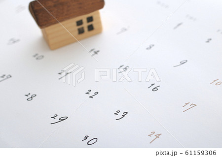 カレンダーと数字と引越しとピン カレンダーと数字と引越しとピン 61159306